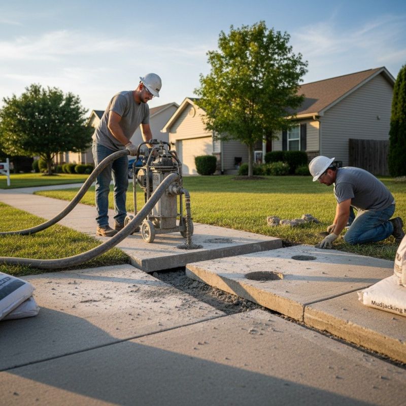 Local Concrete Leveling pros at work